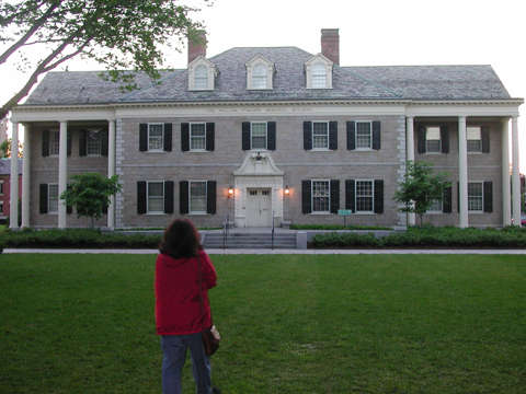 The other end of the quadrangle